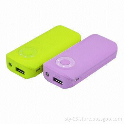5600mAh Portable Power Banks with Emergency Samsung Battery, 2100mA Output Current, Multicolor